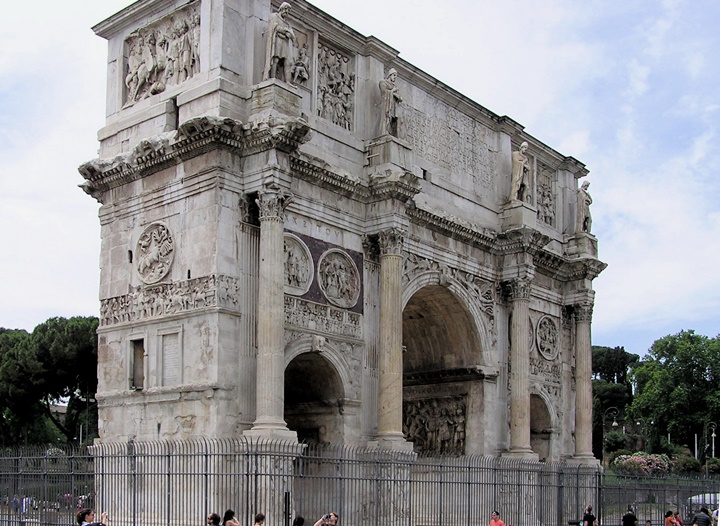 Arch of Constantine - Roma'da gezilecek yerler