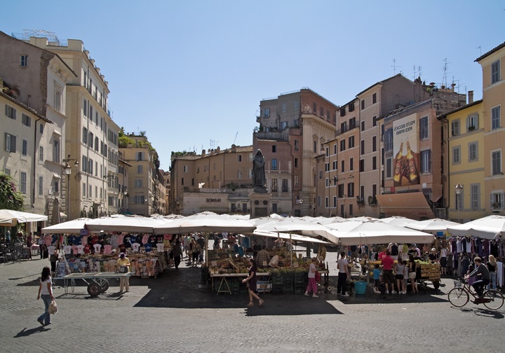 Campo de' Fiori, Rome, Italie