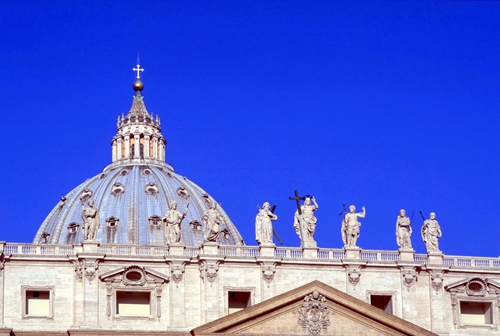 San Pietro Bazilikasının kubbesi - vatikanda gezilecek yerler