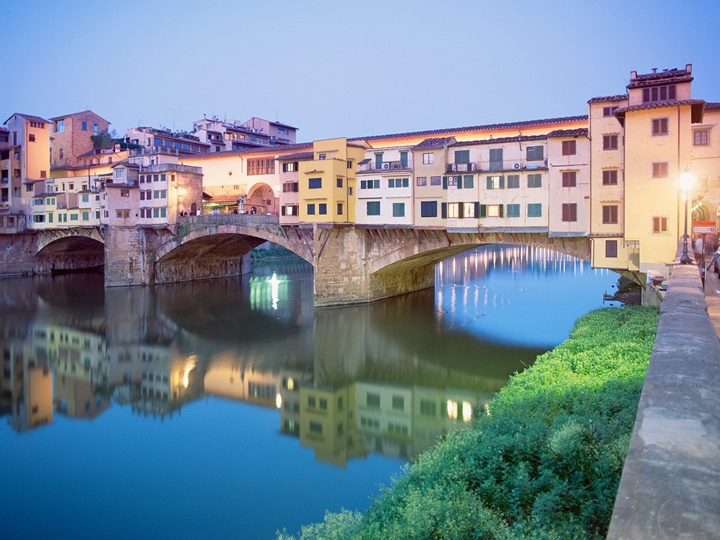 Floransa Ponte Vecchio köprüsü - floransa fotoğrafları