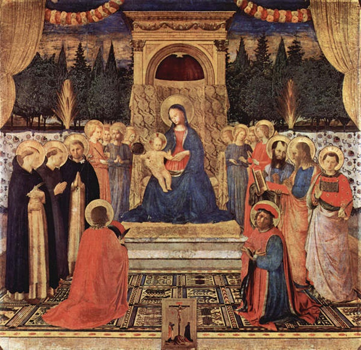 Floransa San Marco Müzesinin içi