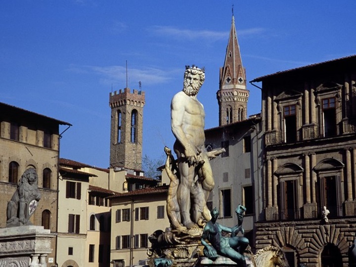 floransa Piazza Della Signoria meydanı