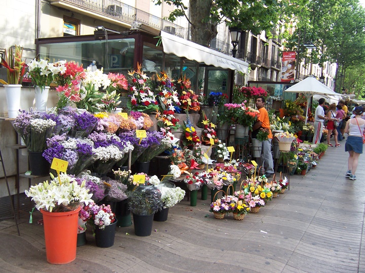 Barcelona La rambla caddesi - Rambla de sant josep