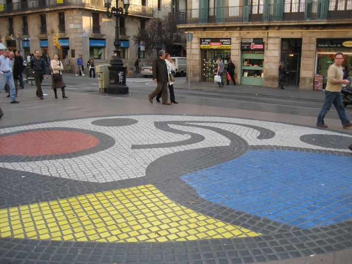 Barcelona La rambla caddesi - Rambla dels caputxins