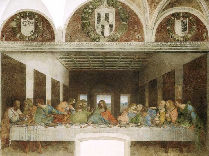 Milano Santa Maria Delle Grazie Kilisesinde yer aln son yemek freski