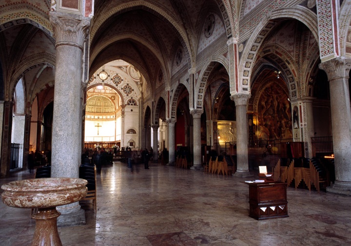 Milano Santa Maria Delle Grazie Kilisesinin içi