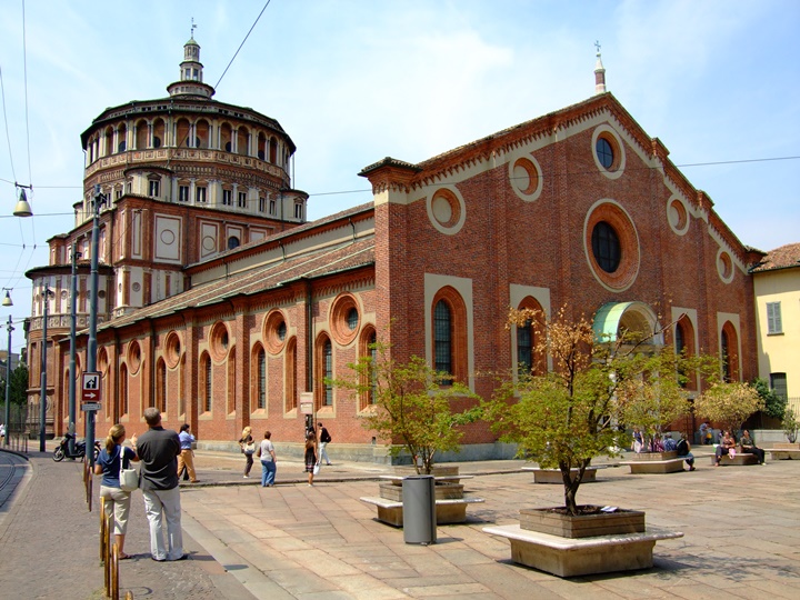 Milanoda gezilecek yerler - Milano Santa Maria Delle Grazie Kilise ve Mansatırı