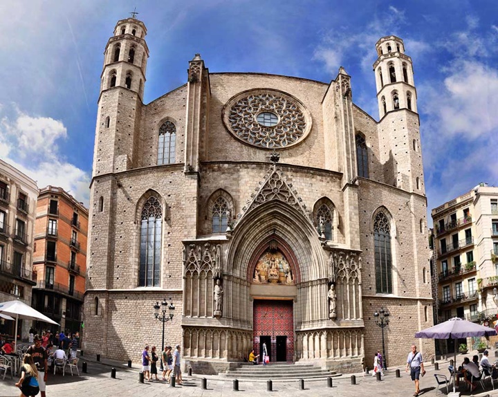 barcelonada gezilecek kiliseler - Barcelona Santa Maria Del Mar Kilisesi