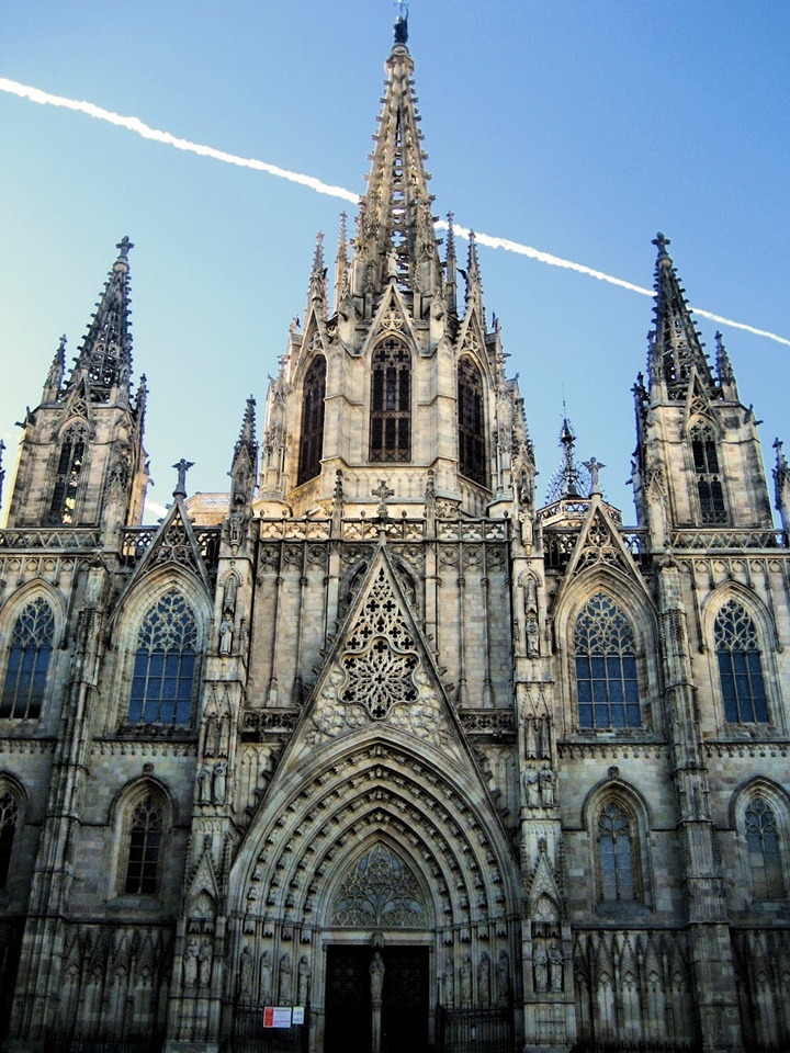 catedral de la santa cruz y santa eulalia katedrali - barcelona katedralinin fotoğrafları