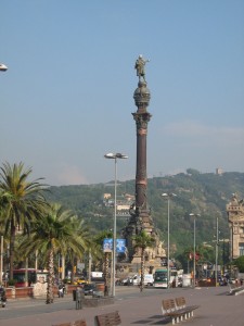 Barcelona Kristof Kolomb Heykeli