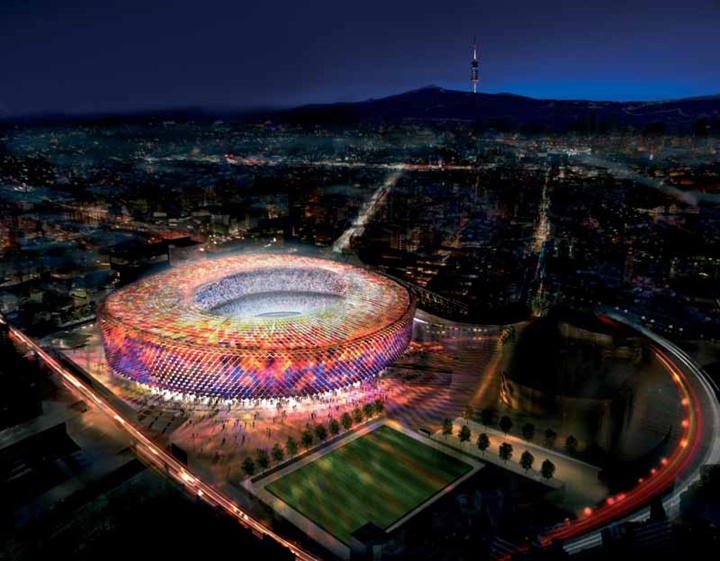 Barcelona Nou Camp Stadyumunun içi