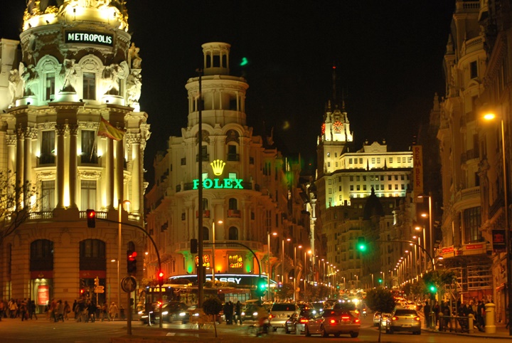 Madrid Gran Via Caddesii