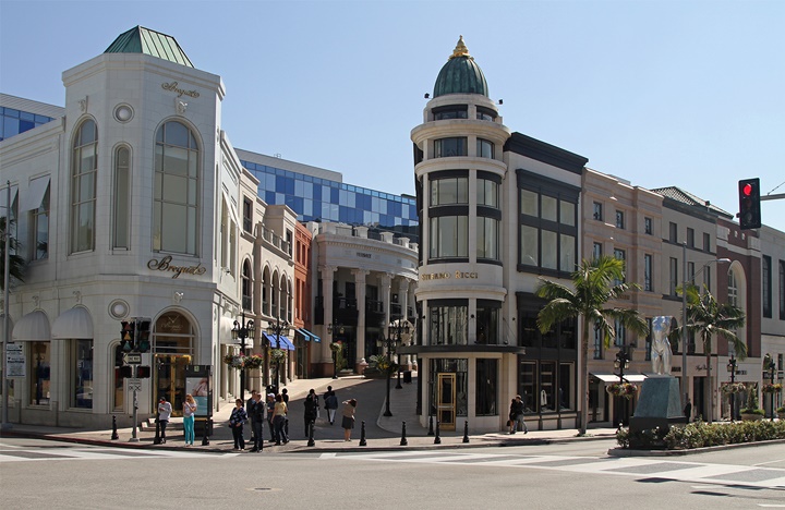 Beverly Hillsde yer alan mağazalar
