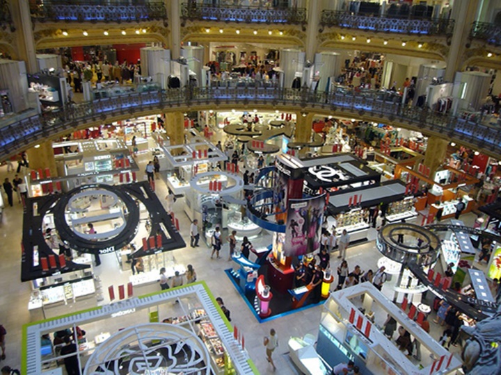 Paris Galeries Lafeyette Alışveriş Merkezi _ Paris Alışveriş Merkezi