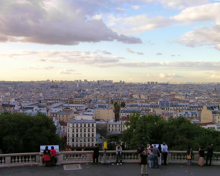 Paris Montmarte Tepesinden manzara