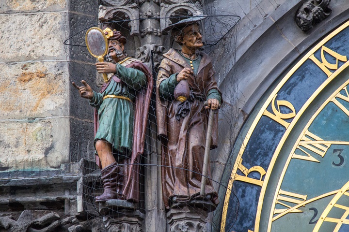 Prag Astronomik saat üzerindeki figürler