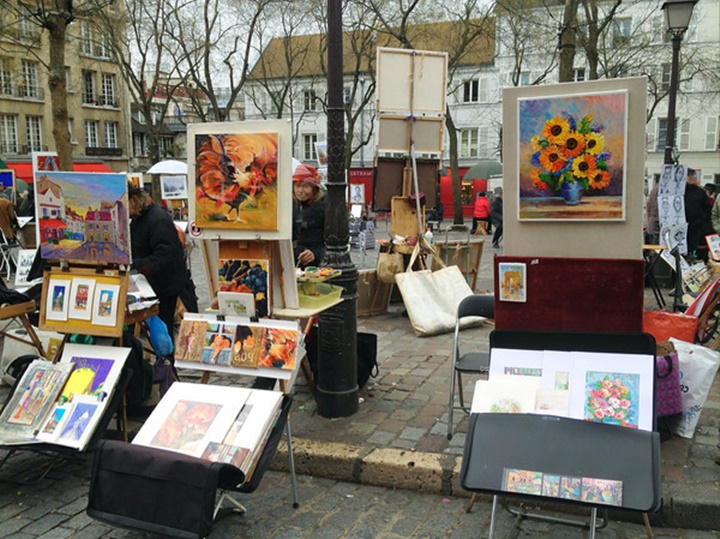 paris ressamlar tepesinin özelliği