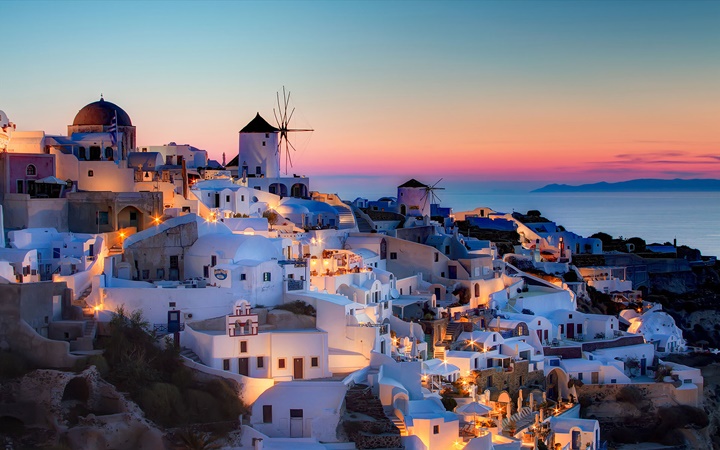 Santorini adası