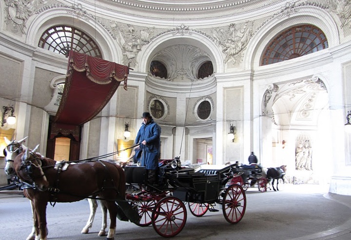 Viyana Hofburg Sisi müzesi - sisinin kullandığı at arabası