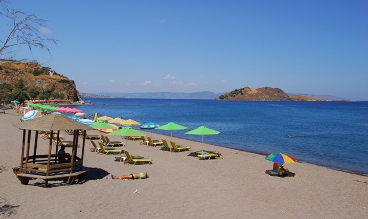 midilli adası anoksos plajı