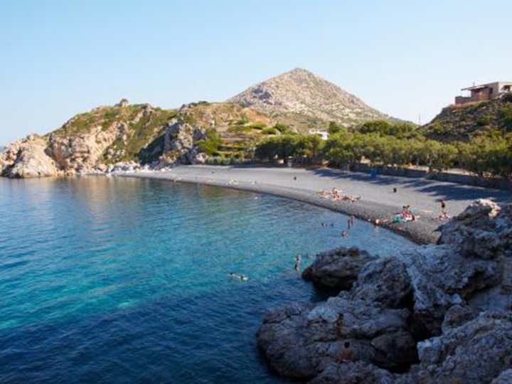 Sakız adası mavra volia plajı