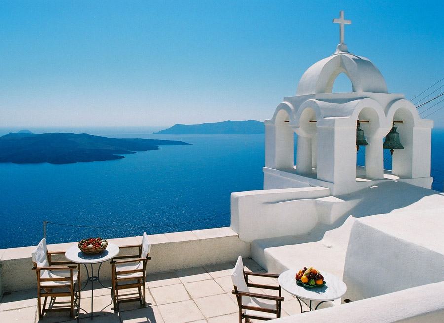 santorini adasının güzelleri