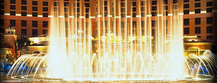 Bellagio otel - dans show