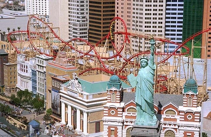 New york hotel roller coaster