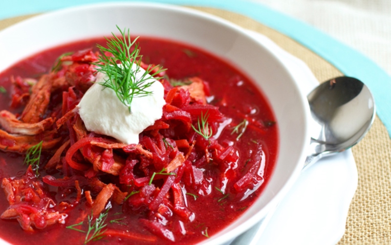 St. Petersburg'ta ne yenir - Borsch çorbasının malzemeleri