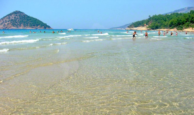 Thassos adası paradise beach