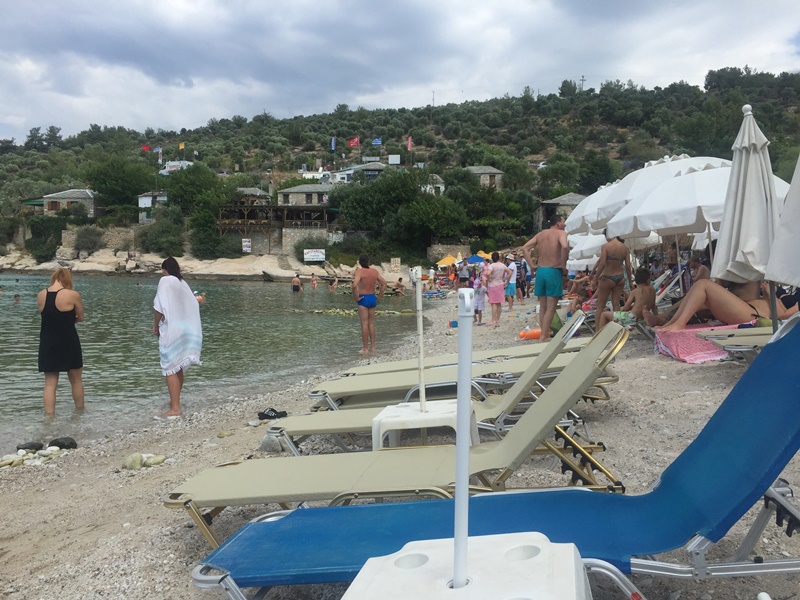 thassos aliki beach sahili