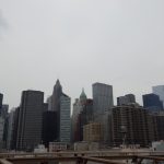 New york brooklyn köprüsü manzarası.