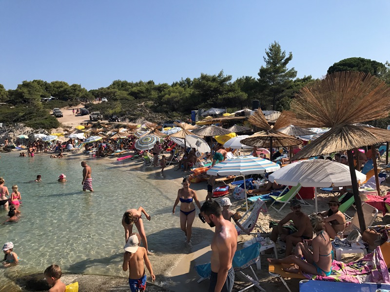 Halkidiki orange beach