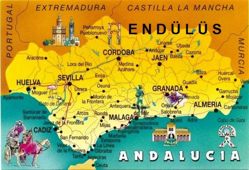 Endülüs şehir haritası
