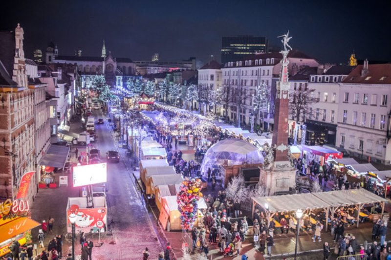 Belçika Brüksel noel pazarı