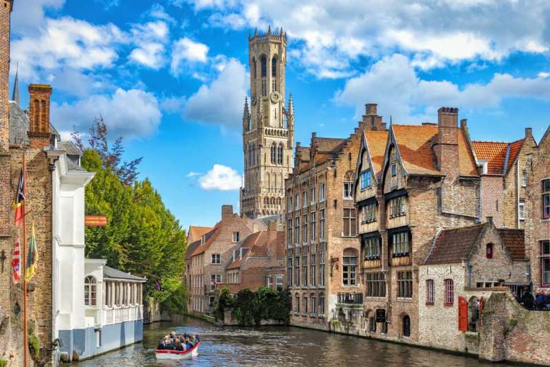 Brugge gezilecek yerler haritası