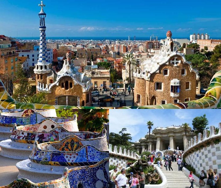 barcelonada gezilecek yerler - Barcelona Park Güell fotoğarfları