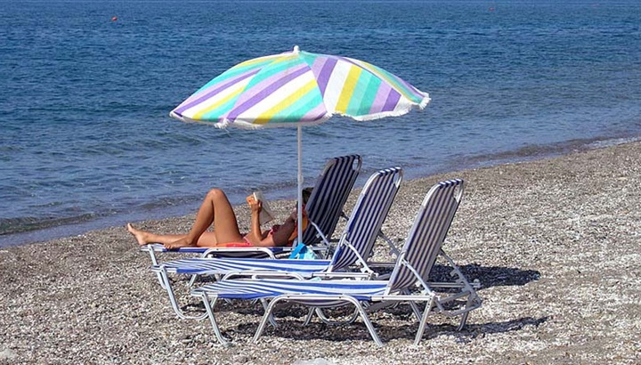 midilli adasında yer alan plajlar