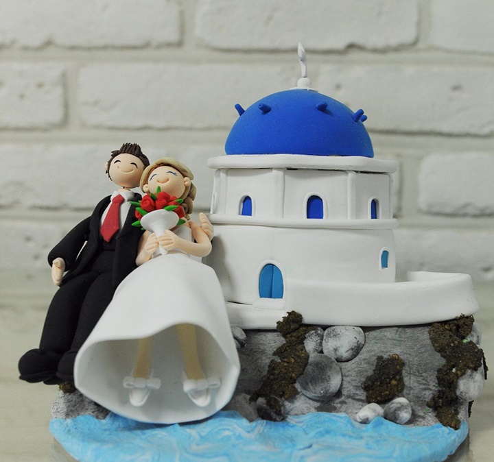 Santorini Adasında Alışveriş