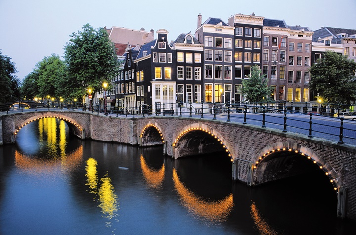 Amsterdam kanalları resimleri